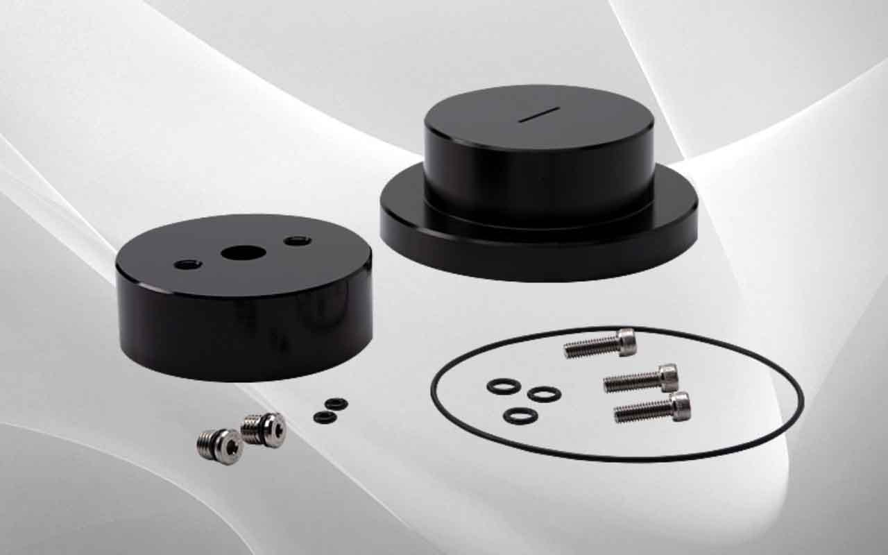 Triaxial Cap and Base Set, Anodized Aluminum